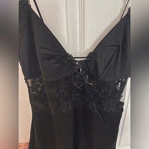 LA PERLA ZEPHYR SLIP WOMENS BLACK LUXURY LINGERIE